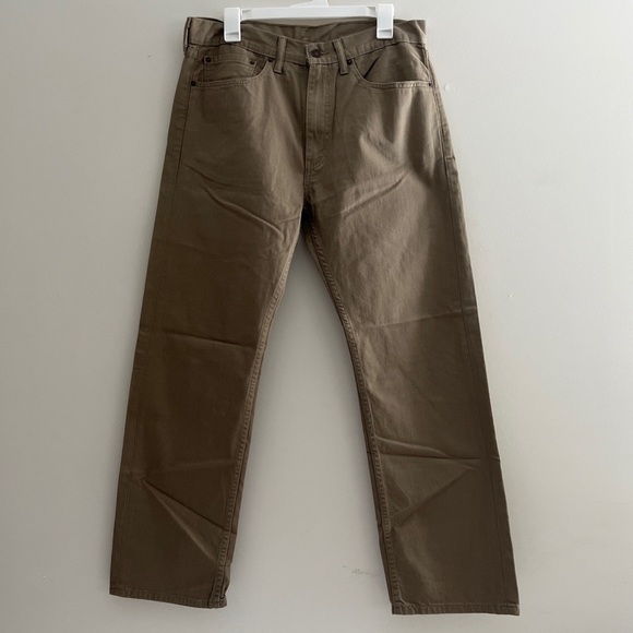 Levi's Other - Levi's Mens 505 4460 Tan Regular Fit Straight Leg Denim Jeans Sz 34 x 30.